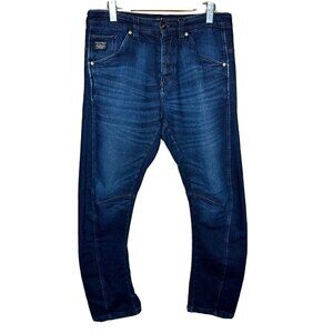 Jack & Jones Mens Jeans Anti Fit Core Button Fly Dark Wash Denim Blue 32x34